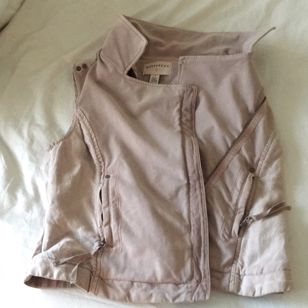 Marrakech from Anthropologie dusty pink vest sz S